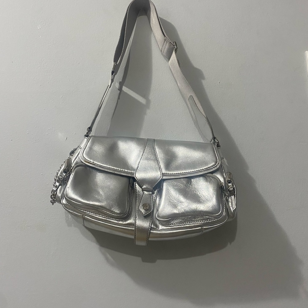 Cole Haan G Series Y2K Silver Women's Shoulder Bag